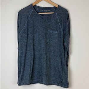 John Varvatos Men's Blue Long Sleeve Tee Size XL